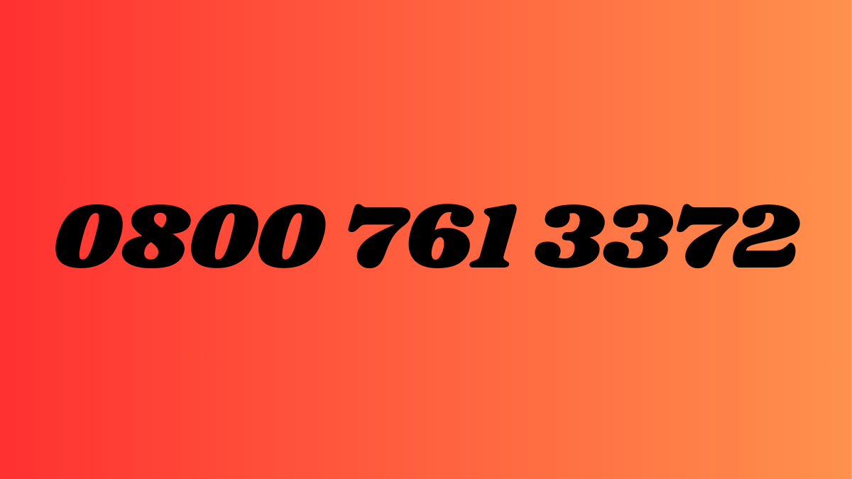 0800 761 3372